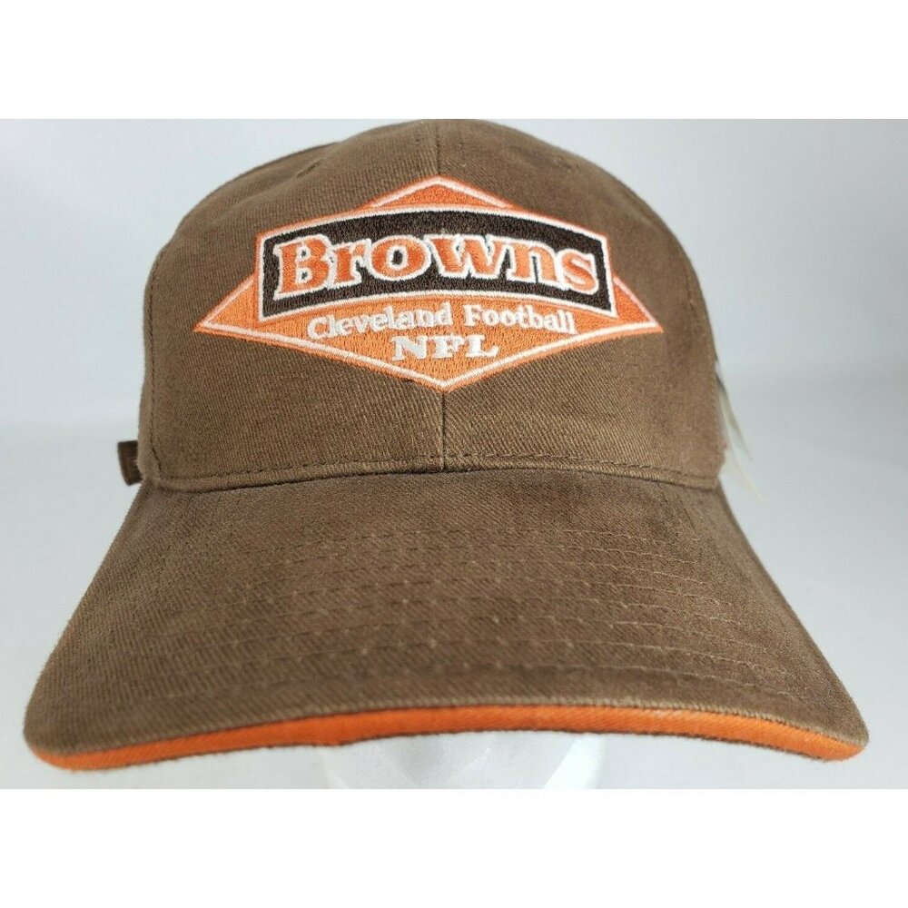 NFL Cleveland Browns ANNCO Adjustable Buckle Strap Trucker Cap Hat With Tags